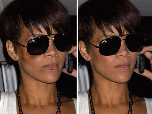 Rihanna Without Makeup On. Rihanna realizes what